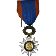 France, Education Civique, Medal, 1933, Excellent Quality, Silvered bronze, 37