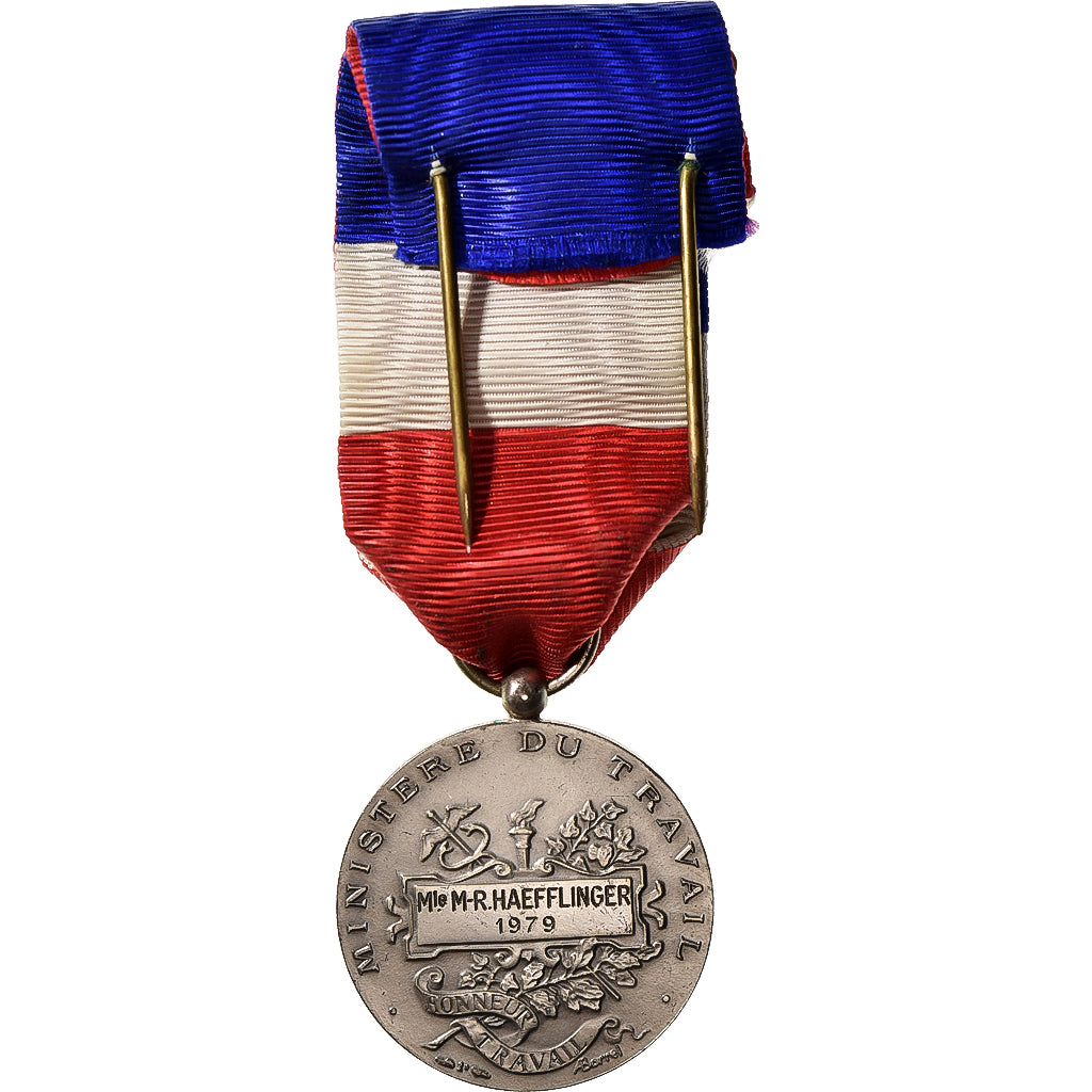 France, Honneur-Travail, République Française, Medal, 1979, Excellent Quality