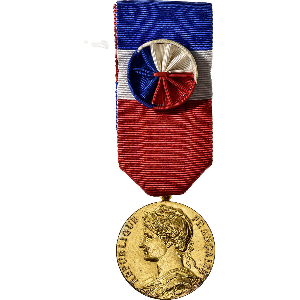 France, Honneur-Travail, République Française, Medal, 1985, Excellent Quality