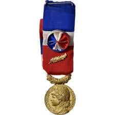 France, Honneur-Travail, République Française, Medal, 1992, Excellent Quality