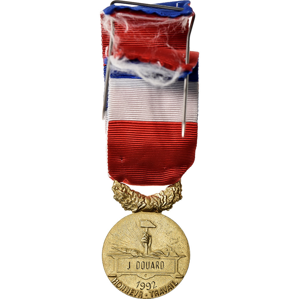 France, Honneur-Travail, République Française, Medal, 1992, Excellent Quality