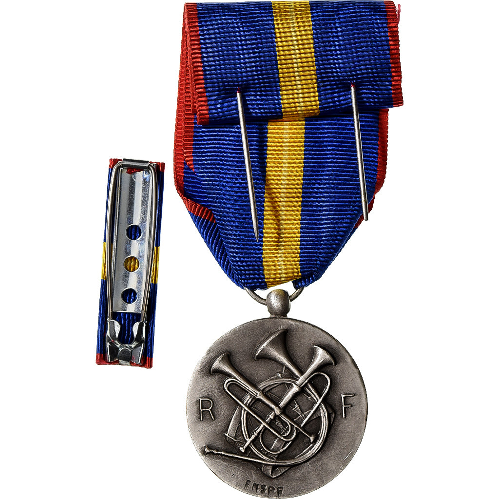 Francia, Fédération Nationale des Sapeurs Pompiers Français, medaglia, Fuori