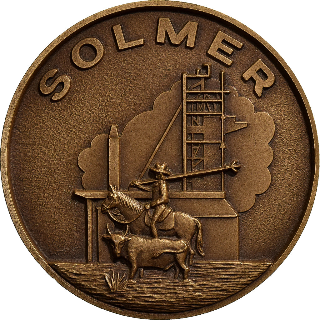 France, Medal, Usine Solmer, 1982, Bronze, MS(63)