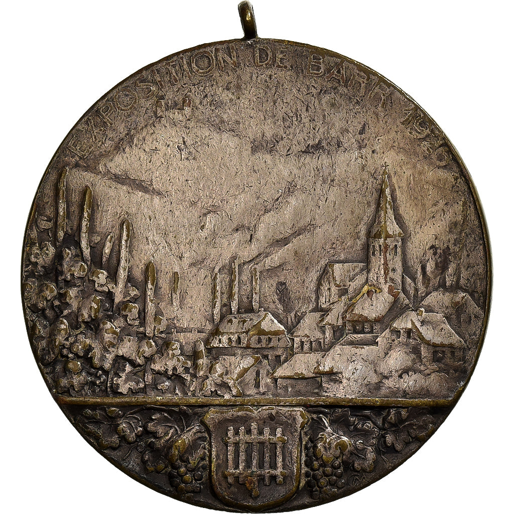 França, medalha, Exposition de Barr, 1926, Bronze Prateado, VF(30-35)