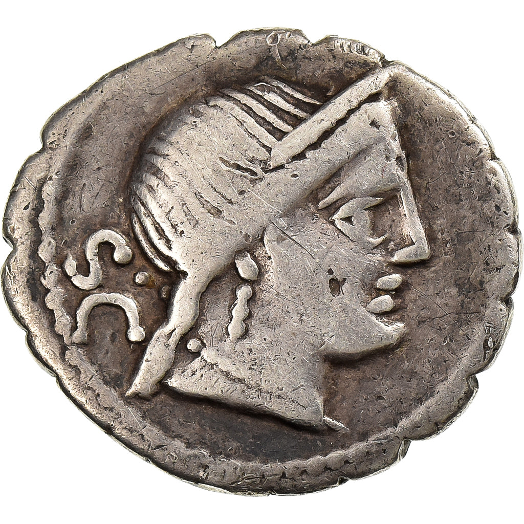 Naevia, Denarius Serratus, 79 BC, Rome, Silver, VF(30-35), Crawford:382/1