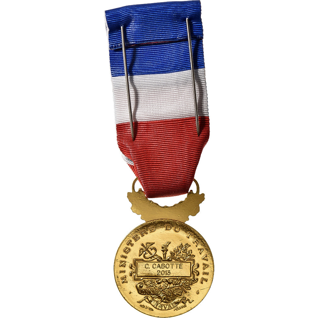 Francia, Honneur-Travail, République Française, medaglia, 2013, Couronne
