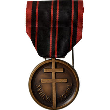 France, Résistance, Patria Non Immemor, WAR, Medal, 1940, Uncirculated, Bronze