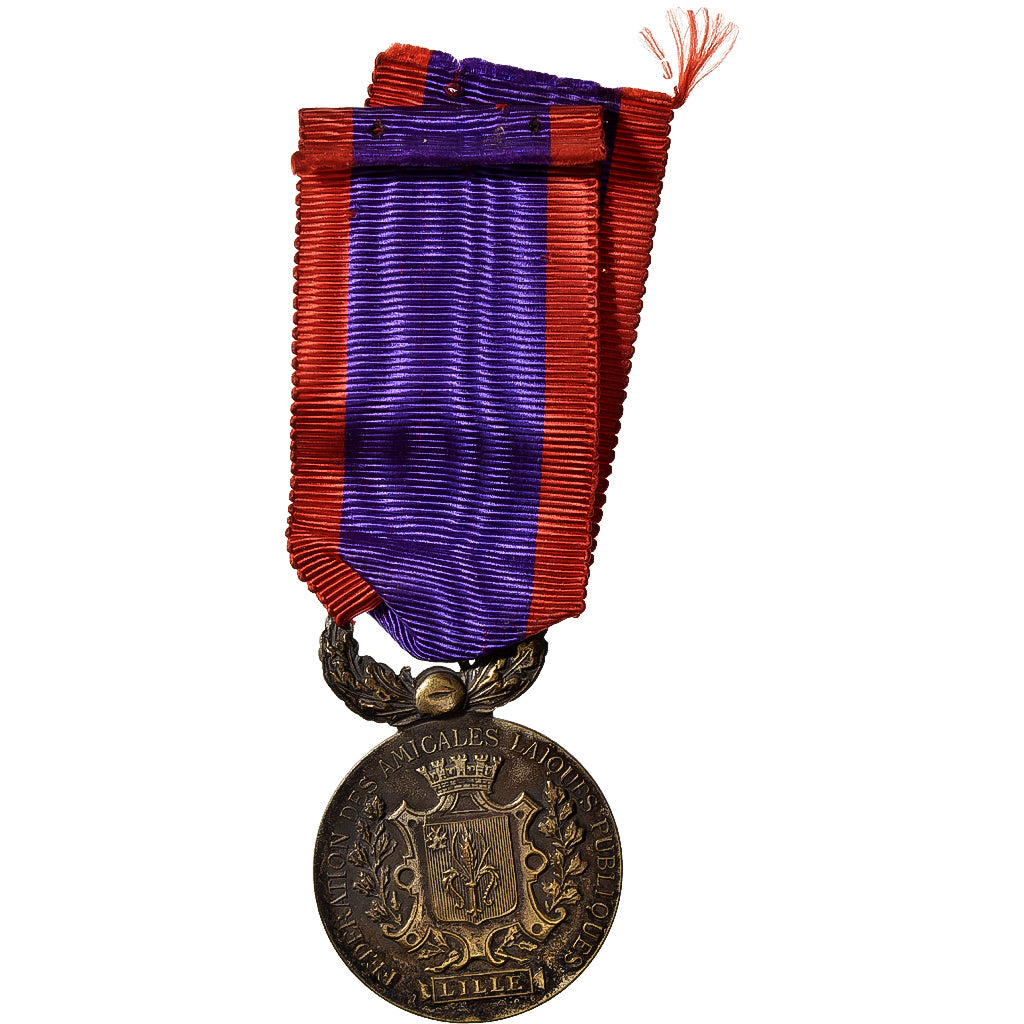 Frankrijk, Fédération des Amicales Laïques Publiques de Lille, Medaille, Heel