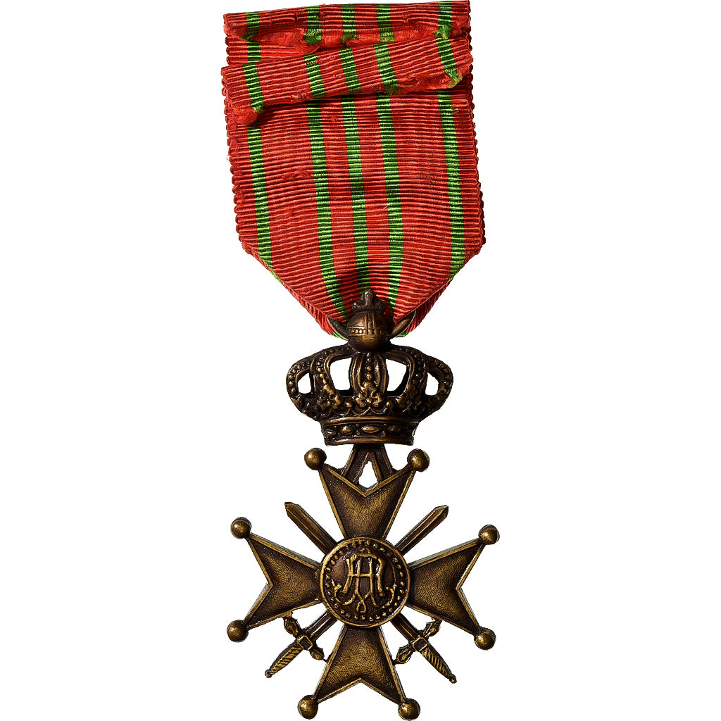 Belgique, Croix de Guerre, Médaille, 1939-1945, Une Citation, Excellent