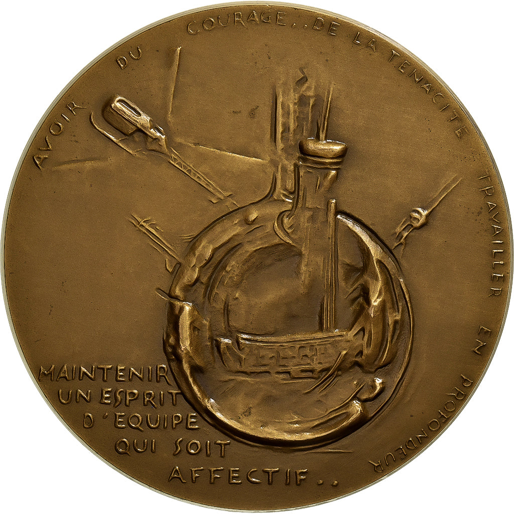 Francia, medaglia, Jean-Claude Roussel, 1973, Bronzo, Corbin, SPL