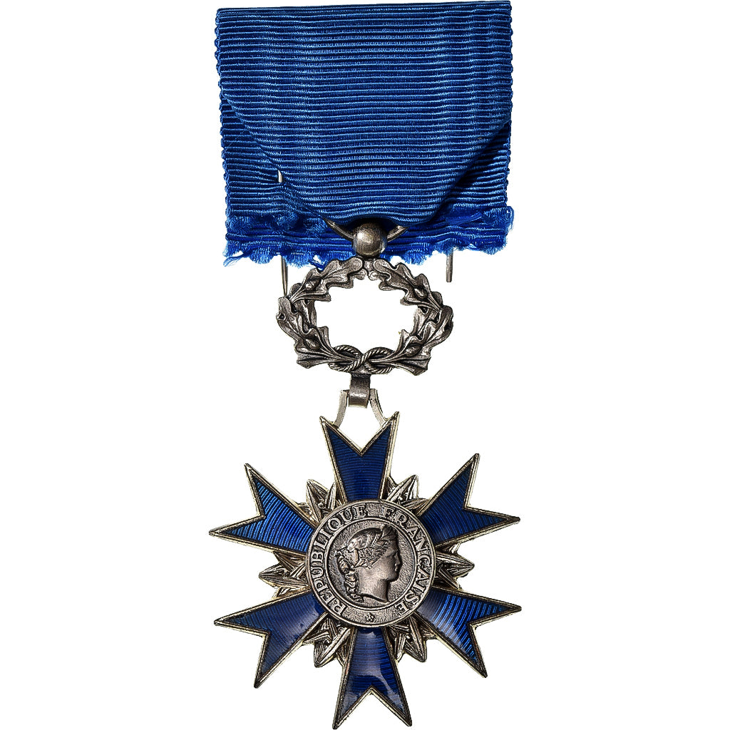 France, Ordre National du Mérite, Medal, 1963, Uncirculated, Silvered bronze