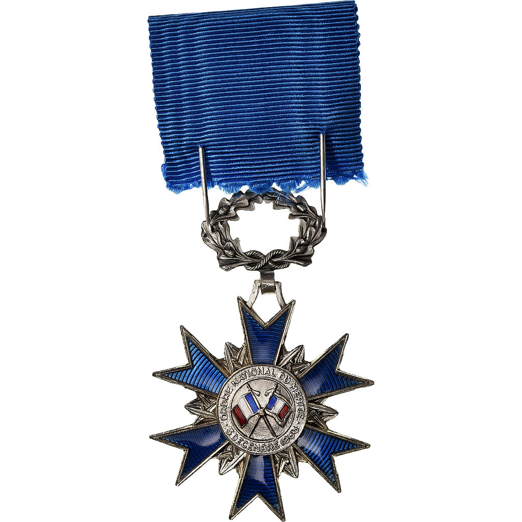 France, Ordre National du Mérite, Medal, 1963, Uncirculated, Silvered bronze