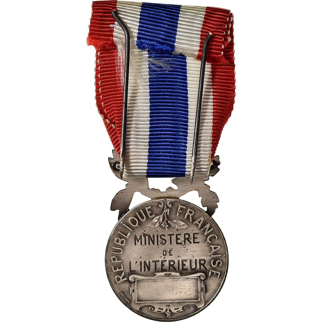 France, Police Municipale et Rurale, Medal, Excellent Quality, Coudray, Silver
