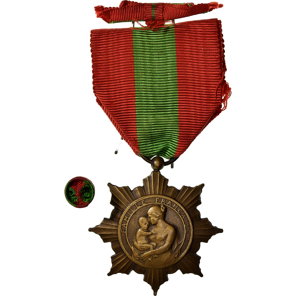 France, Médaille de la Famille Française, Medal, Excellent Quality, Bronze, 34