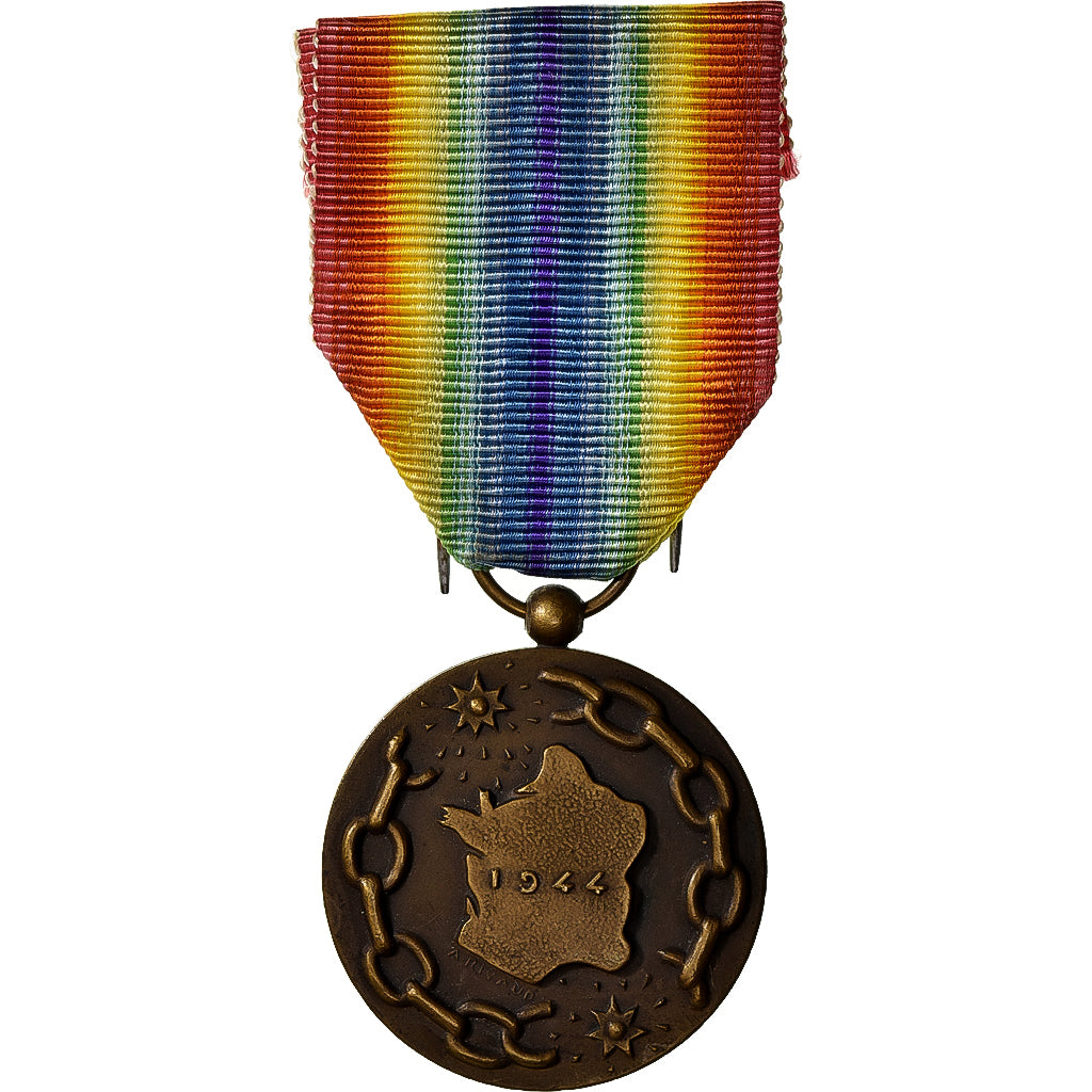 França, La France Libérée, à ses Libérateurs, WAR, medalha, 1944, Qualidade