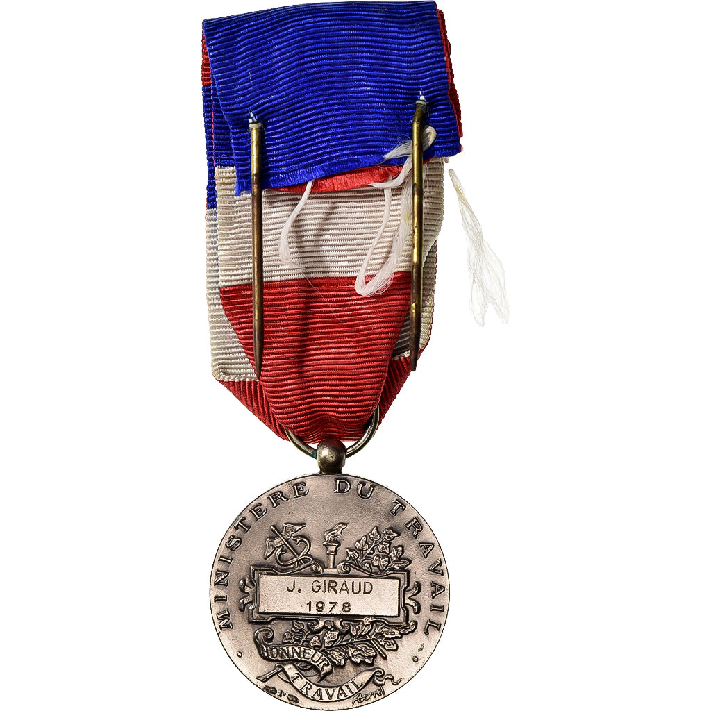 Francia, Honneur-Travail, République Française, medaglia, 1978, Eccellente