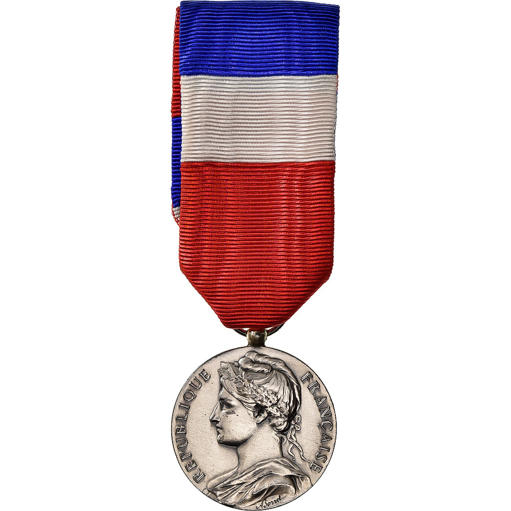Francja, Honneur-Travail, République Française, medal, 1975, Doskonała