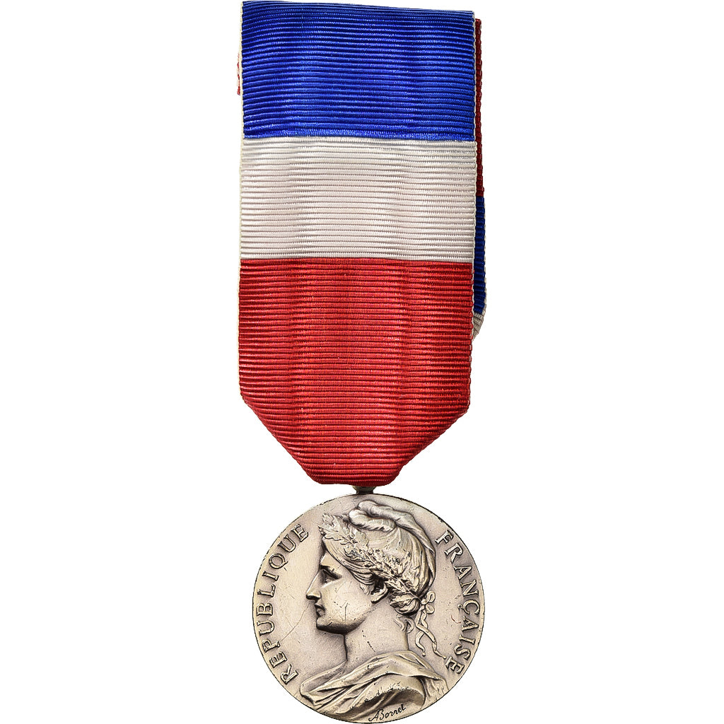 Francja, Honneur-Travail, République Française, medal, 1986, Doskonała