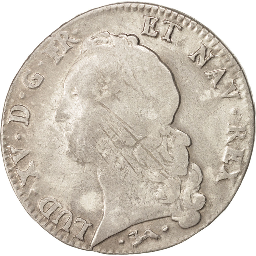 Monnaie, France, Louis XV, Écu au bandeau, Ecu, 1756, Bayonne, TB+, Argent