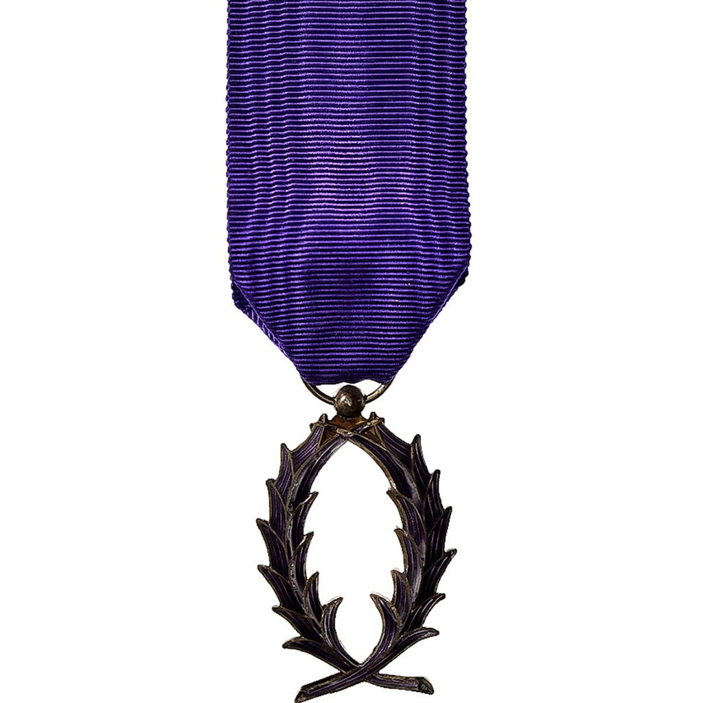 França, Ordre des Palmes Académiques, medalha, Qualidade Excelente, Bronze