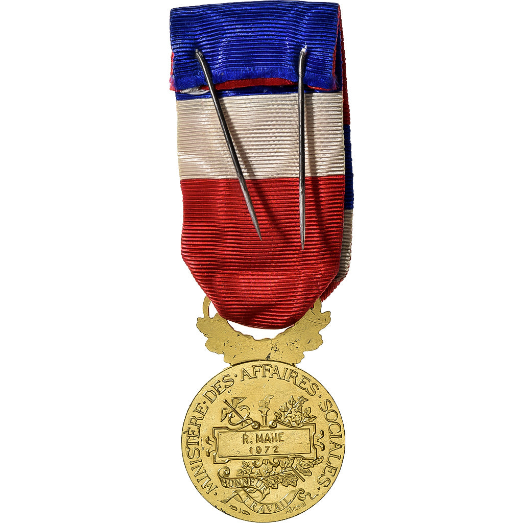Frankreich, Honneur-Travail, République Française, Medaille, 1972, Palme