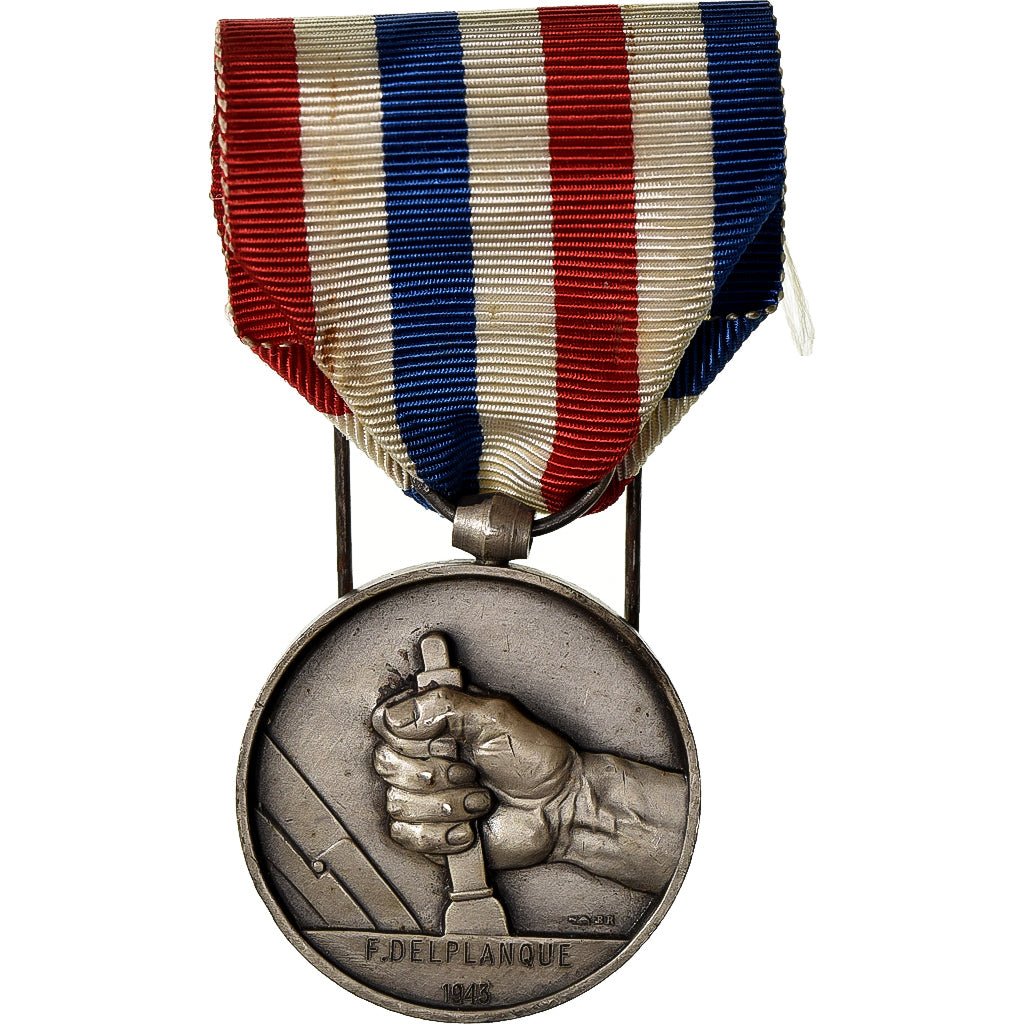 França, Médaille des cheminots, medalha, 1943, Qualidade Excelente
