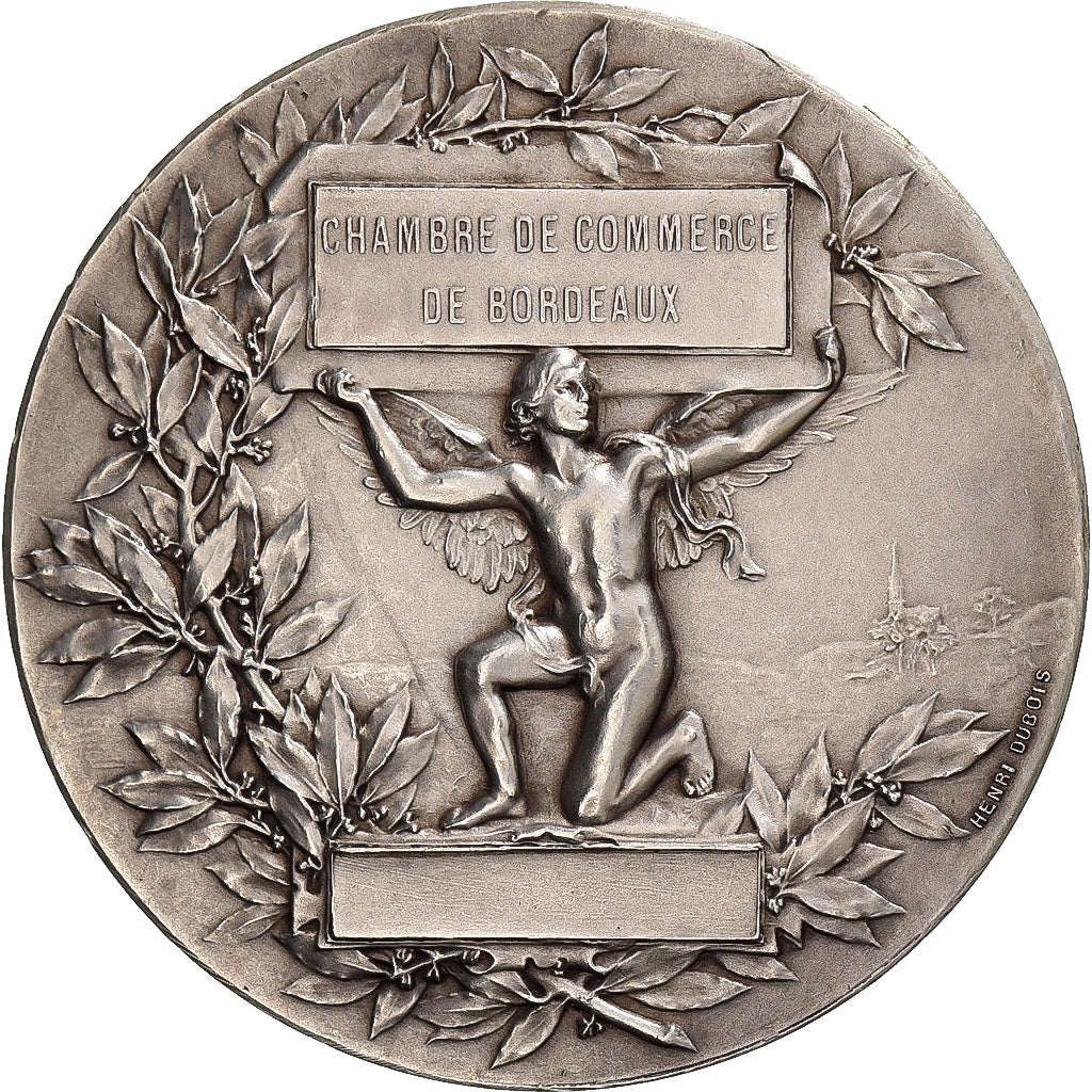 Francia, medaglia, Chambre de Commerce de Bordeaux, Argento, Alphée Dubois
