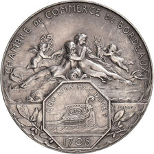 França, medalha, Chambre de Commerce de Bordeaux, 1906, Prata, Joindy