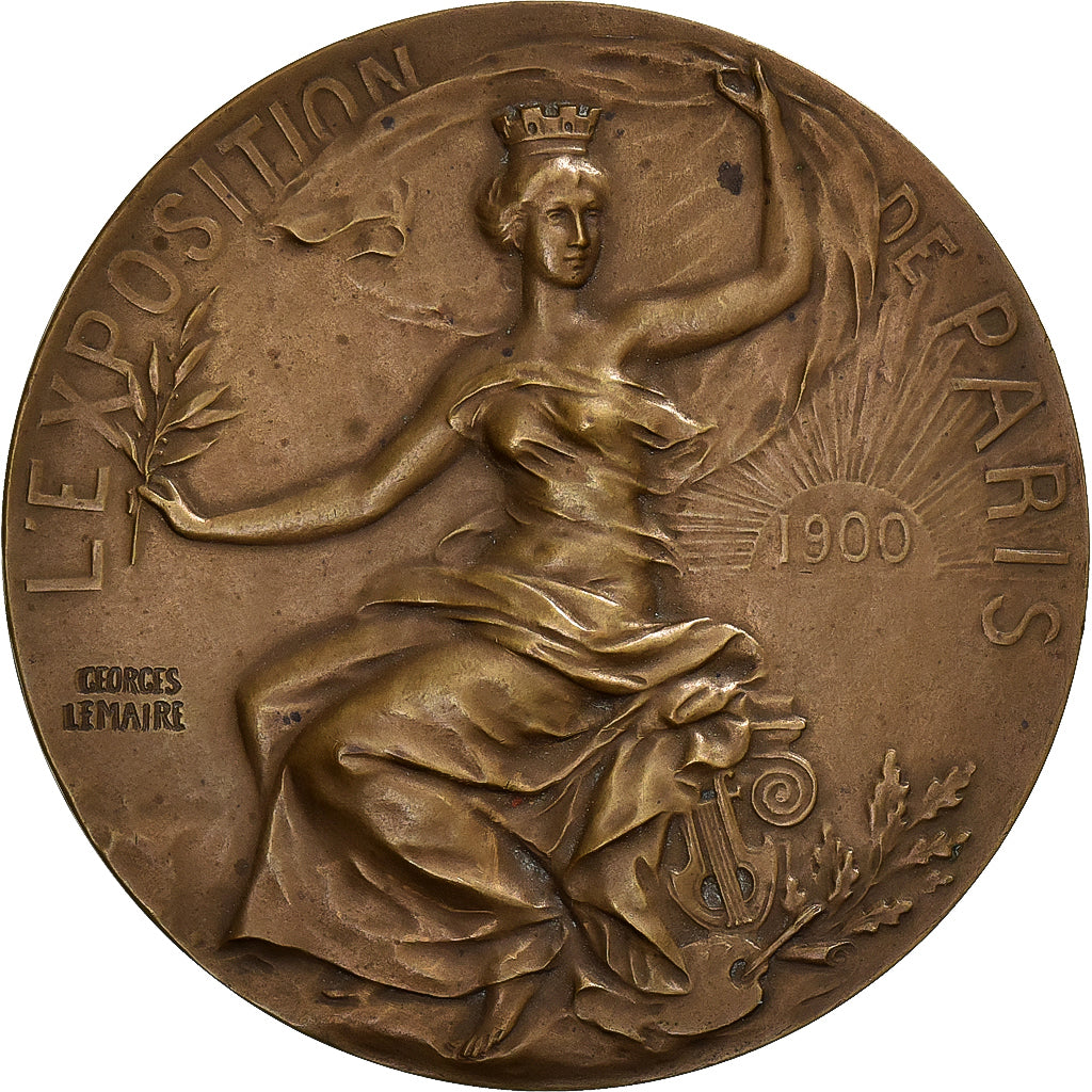 France, Medal, Exposition de Paris, 1900, Bronze, Lemaire, AU(50-53)