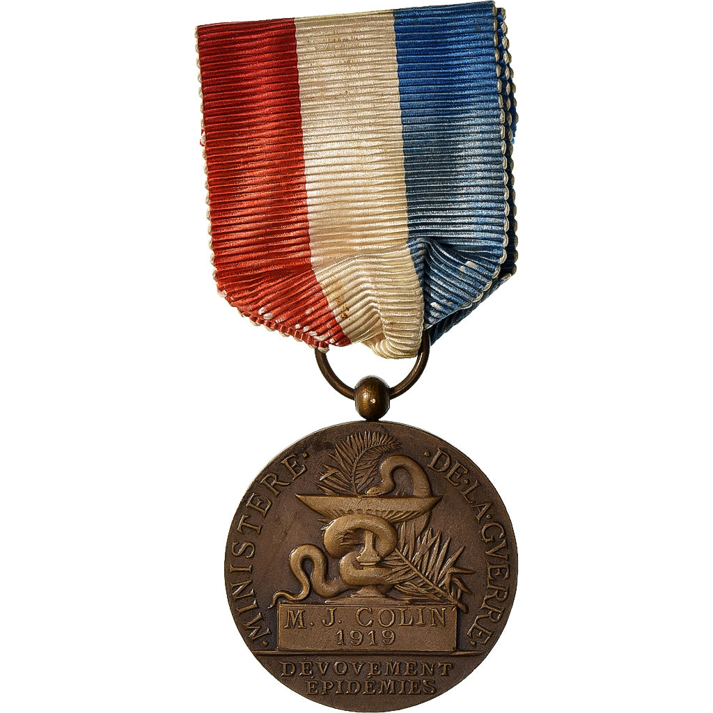 France, Ministère de l'Intérieur, Épidémies, Medal, Excellent Quality