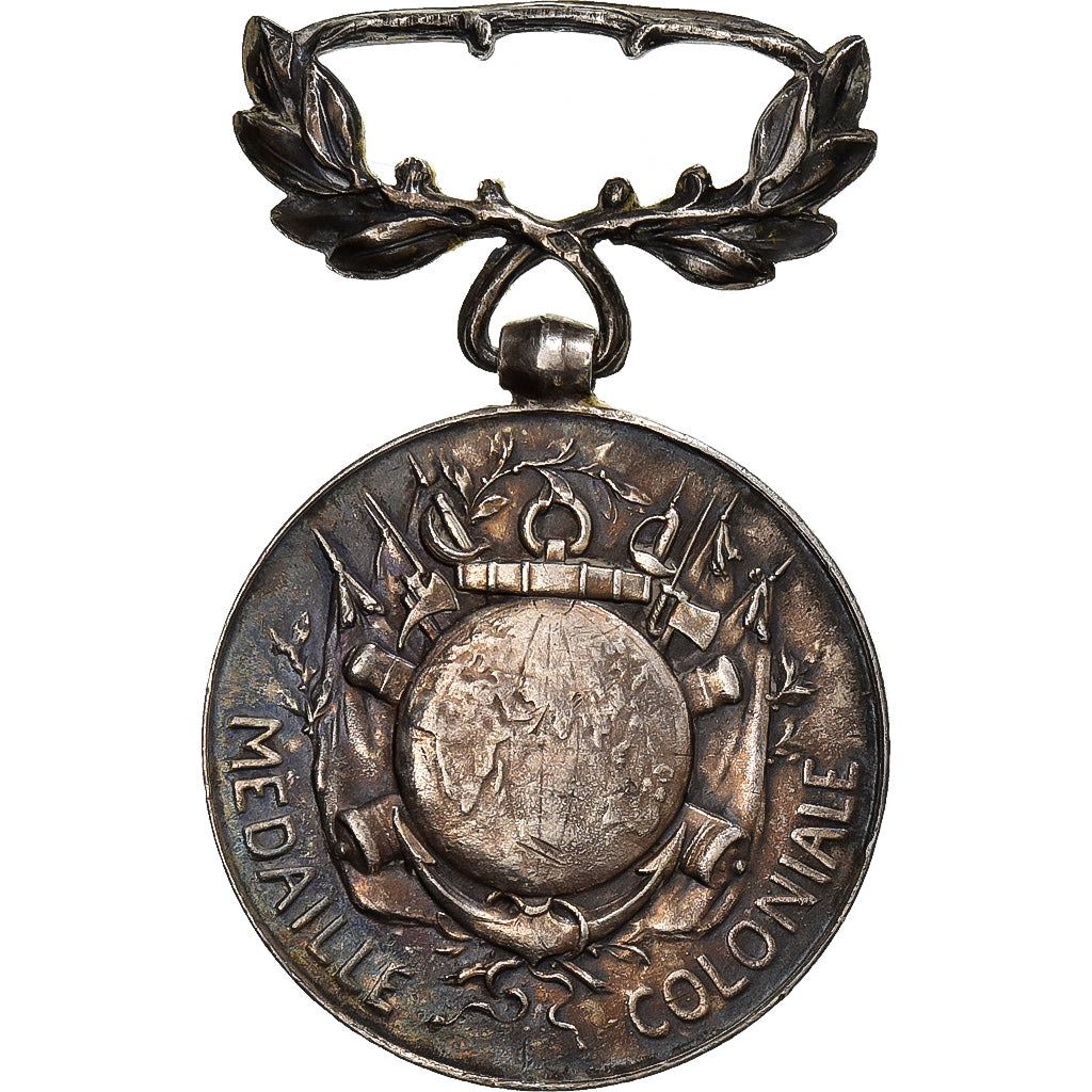 France, Médaille Coloniale, WAR, Medal, Excellent Quality, Silver, 27