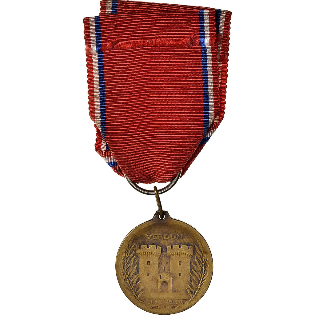 França, Verdun , On ne passe pas, WAR, medalha, 1916, Qualidade Excelente