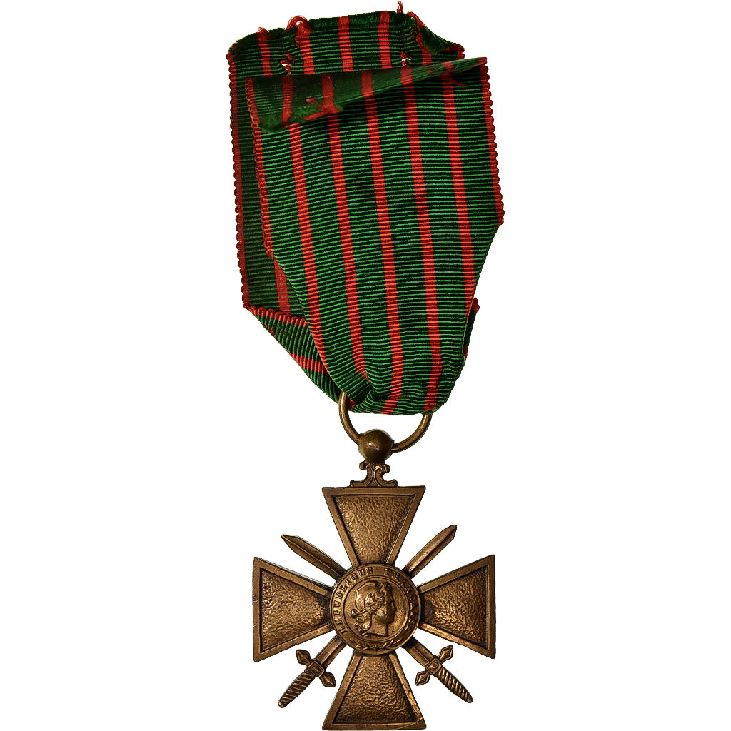 Frankrijk, Croix de Guerre, Medaille, 1914-1918, Heel goede staat, Bronzen, 38