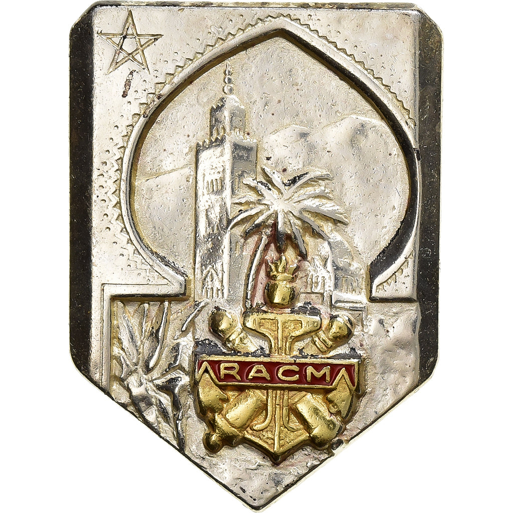 Morocco, Broche, Régiment d'Artillerie Coloniale, Métal, AU(55-58)