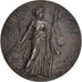France, Medal, Art Nouveau, Labor, Progrès-Gloire, 1910, Silvered bronze