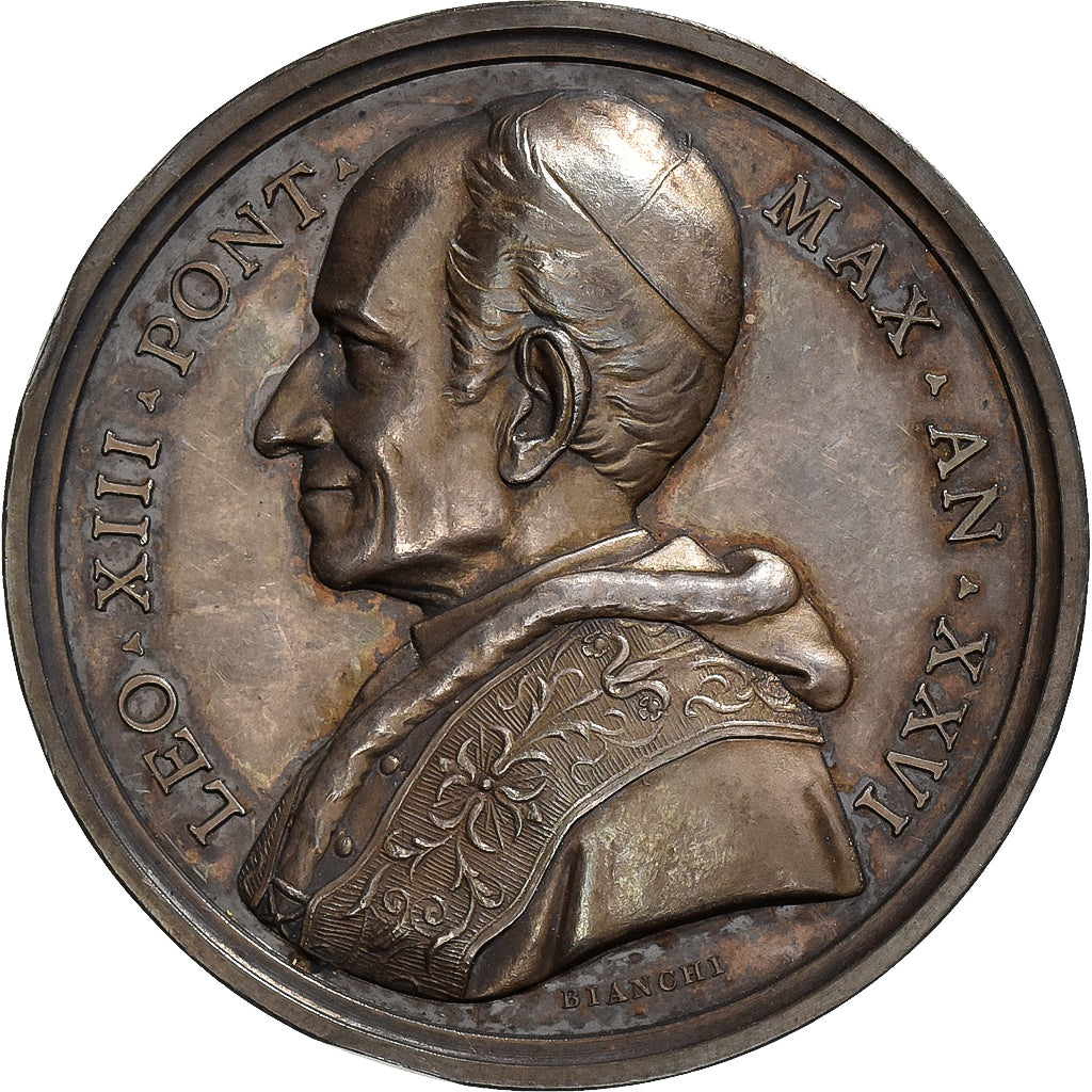 CITTÀ DEL VATICANO, medaglia, Leone XIII, Spiritu Sancto, 1882, Argento