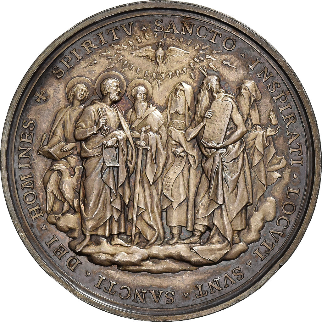 CITTÀ DEL VATICANO, medaglia, Leone XIII, Spiritu Sancto, 1882, Argento