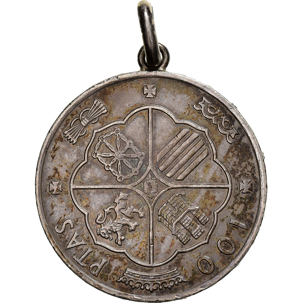 Spain, Caudillo and regent, 100 Pesetas, 1966, Madrid, Silver, EF(40-45), KM:797