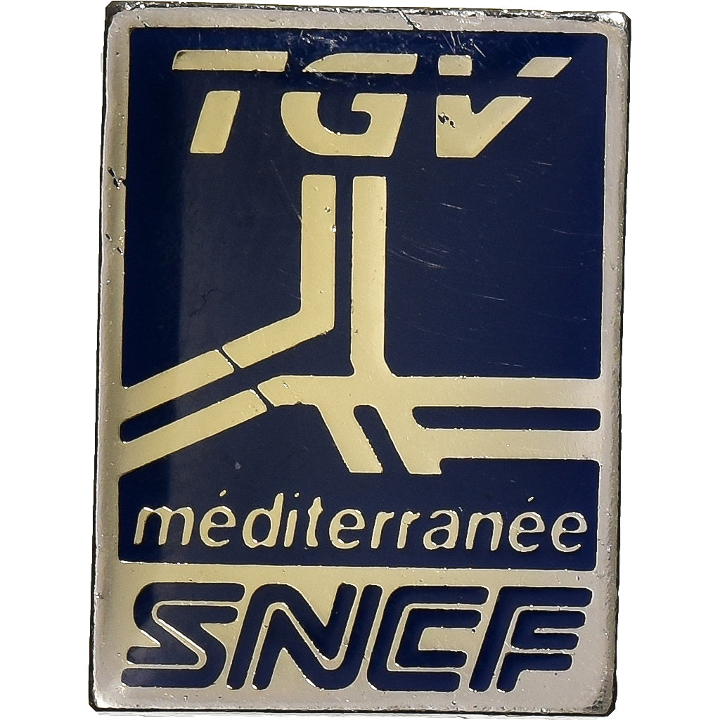 França, Pin's, TGV, Méditerranée, Métal, MS(63)