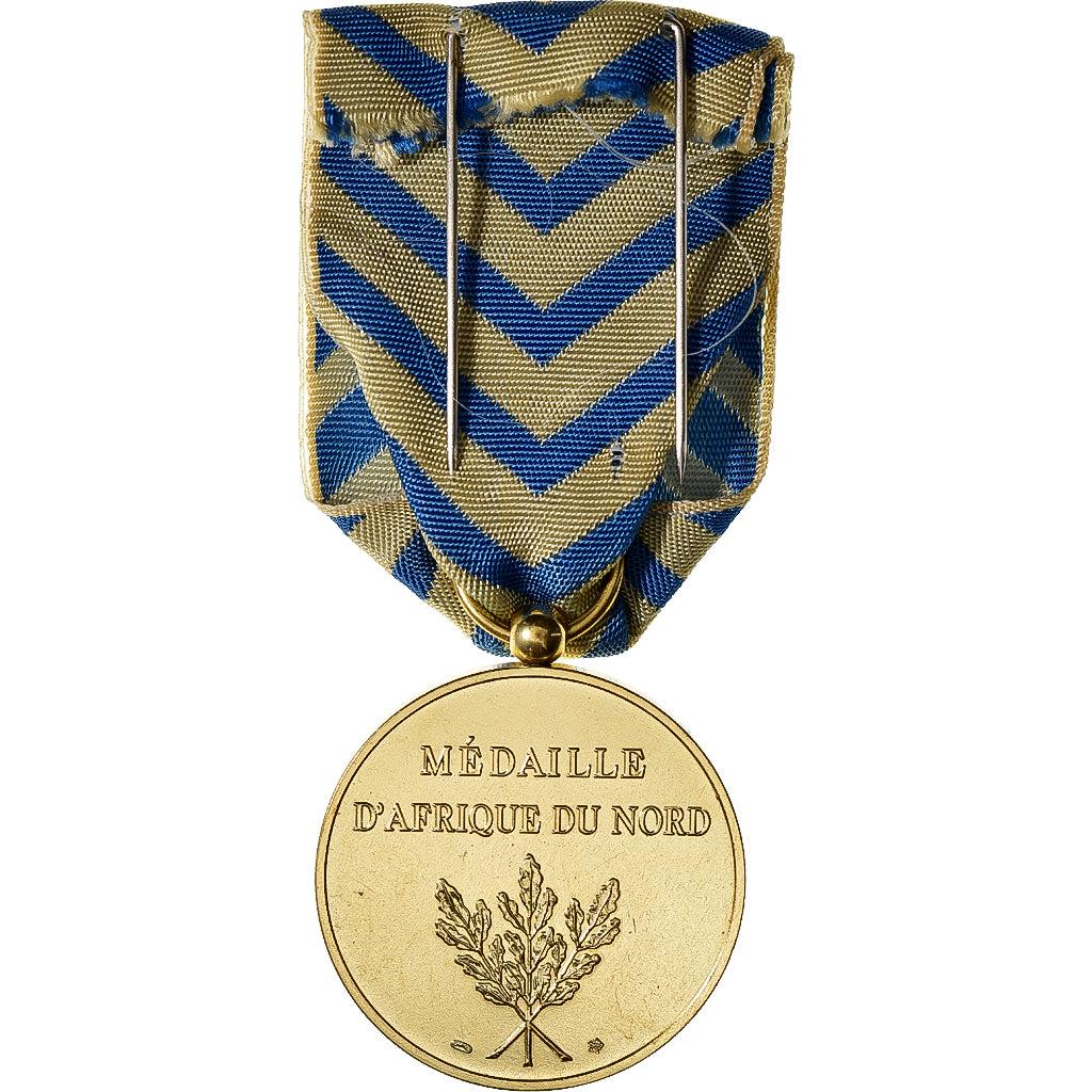 France, Commémorative d'Afrique du Nord, Médaille, Excellent Quality, Gilt