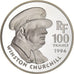 France, 100 Francs, Churchill, 1994, Proof, Silver, MS(65-70), Gadoury:C81