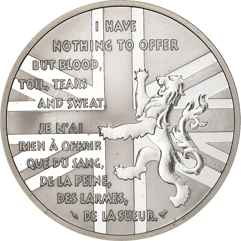 France, 100 Francs, Churchill, 1994, Proof, Silver, MS(65-70), Gadoury:C81