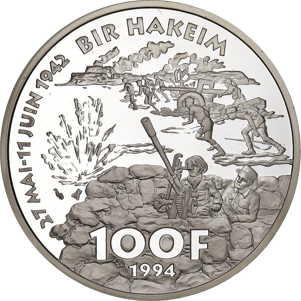 Münze, Frankreich, Koenig, 100 Francs, 1994, Proof, STGL, Silber, KM:1040