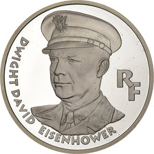 France, 100 Francs, Dwight David Eisenhower, 1994, Monnaie de Paris, BE, Silver