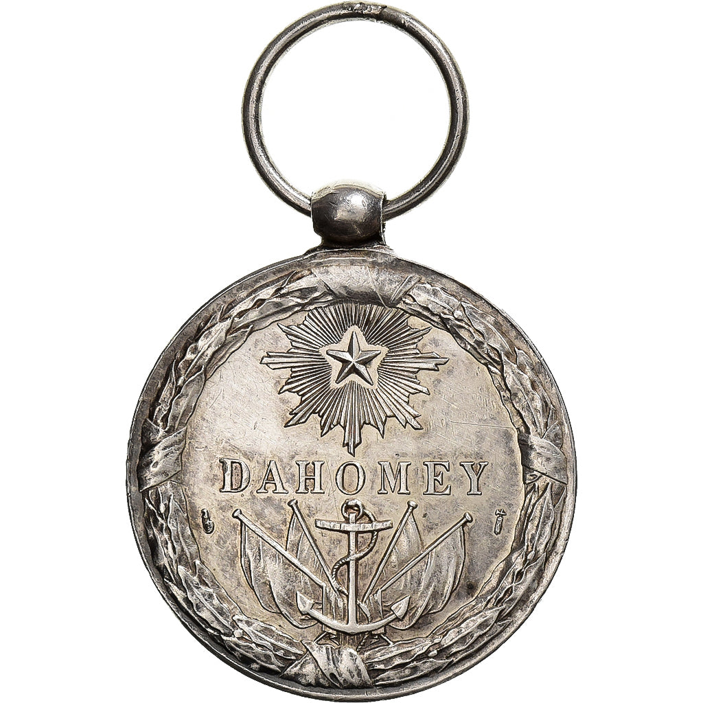 Francja, Campagne du Dahomey, medal, 1890-1892, Doskonała jakość, Dupuis.D