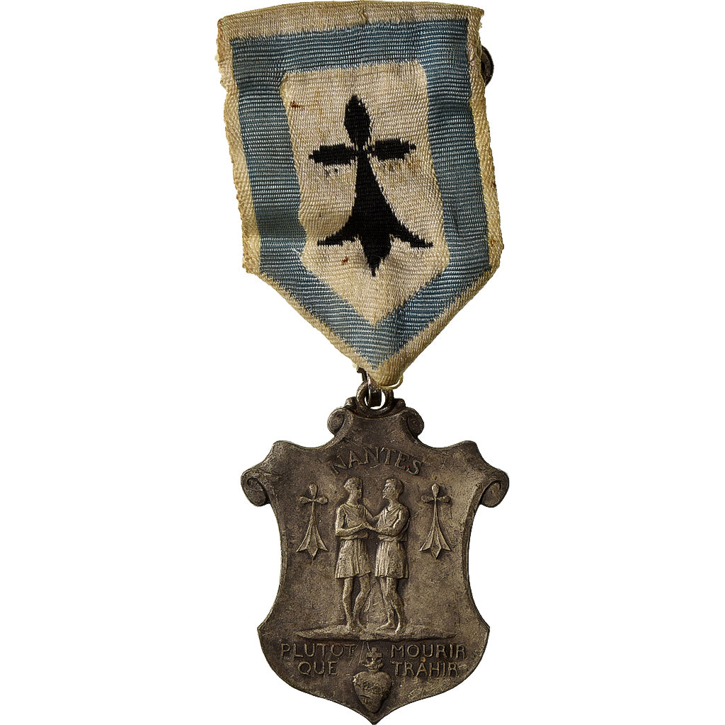 França, medalha, Nantes, Plutôt Mourir que Trahir, Bronze Prateado, Penin