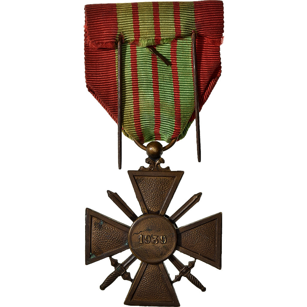 Francja, Croix de Guerre, medal, 1939, Une Citation, Doskonała jakość