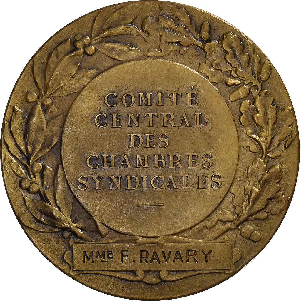 France, Medal, Comité Centrale des Chambres Syndicales, Bronze, Bottée, MS63