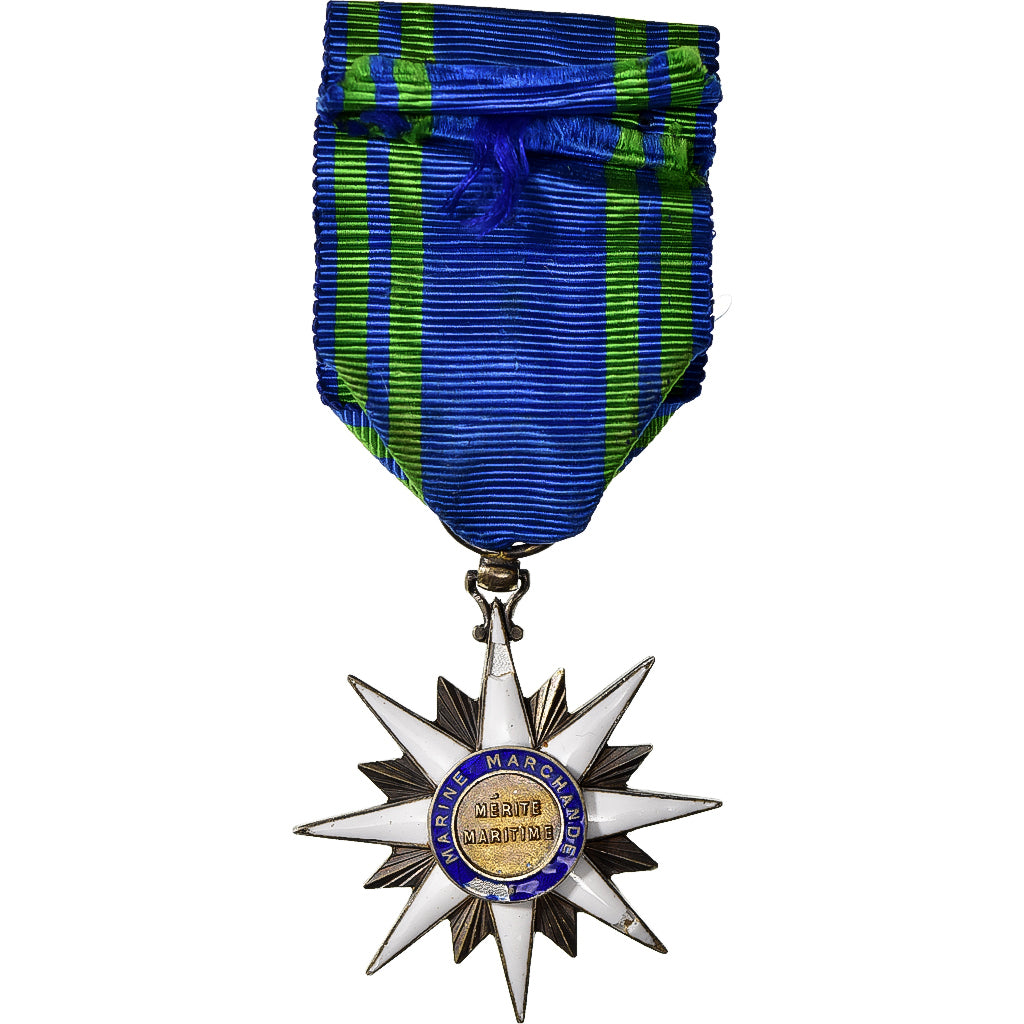 França, Mérite Maritime, Marine Marchande, medalha, Officier, Qualidade Muito