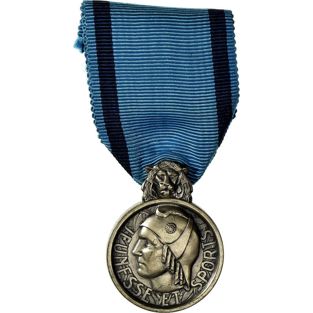 France, Jeunesse et sports, Médaille, Excellent Quality, Argent, 27